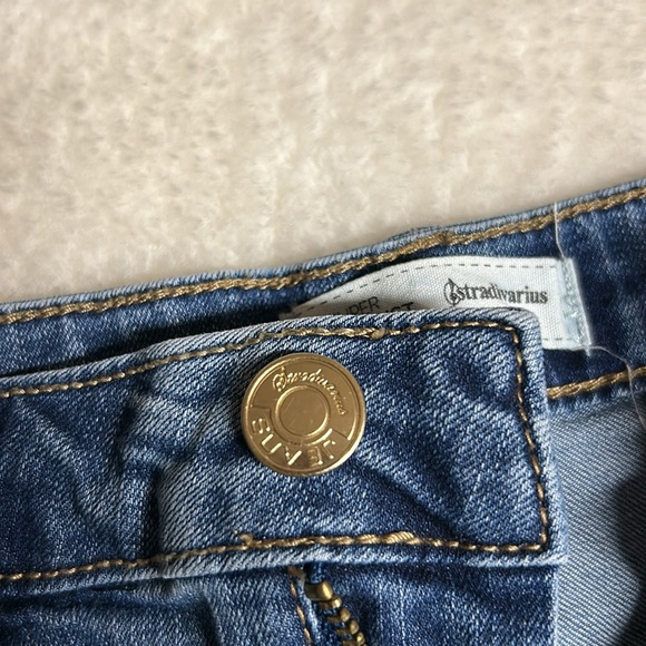 NWOT Stradivarius High Waist Denim Shorts - Picture 5 of 6